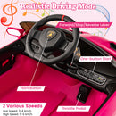 4WD Kids Ride On Sports Car Lamborghini with Taillights-Pink