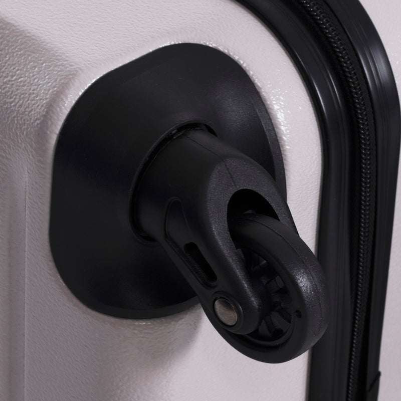 Pierre Cardin Hard Shell Lightweight 4 Wheel Durable Travel Suitcase.