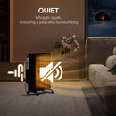 HOMCOM White 2000W 9 Fin Oil Filled Heater Radiator For Home