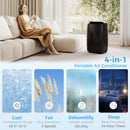 HOMCOM 12,000 BTU Portable Air Conditioner Unit With Remote, 24H Timer