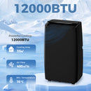 HOMCOM 12,000 BTU Portable Air Conditioner Unit With Remote, 24H Timer
