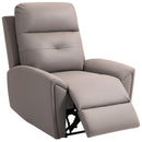 HOMCOM Recliner Armchair, Manual Reclining Chair for Living Room, Grey