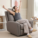 HOMCOM Recliner Armchair, Manual Reclining Chair for Living Room, Grey