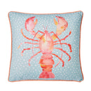 Fusion Lobster Outdoor Filled Cushion in Orange