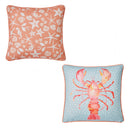 Fusion Lobster Outdoor Filled Cushion in Orange