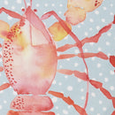 Fusion Lobster Outdoor Filled Cushion in Orange