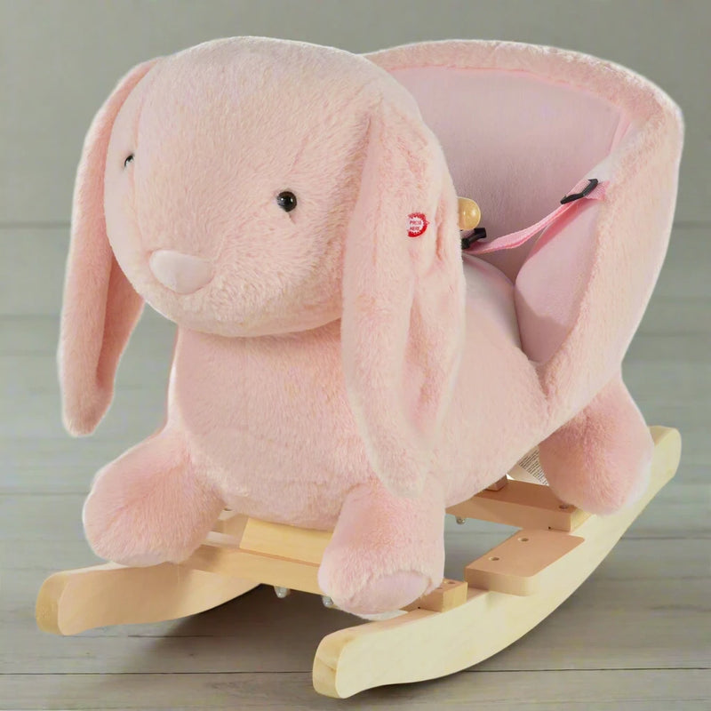HOMCOM Children's Rocking Rabbit - Pink