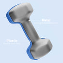 SPORTNOW Set of 2 Hexagonal Dumbbells Weights Pair, 2 x 2kg, Blue