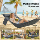 Outsunny Cotton Hammock, Soft Portable Swing Chair w/ Headrest