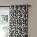 Fusion Luna Eyelet Curtains in Black
