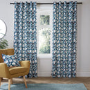 Fusion Luna Eyelet Curtains in Teal
