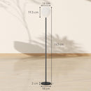 HOMCOM 3D Printed Standing Lamp with Rose Shade, 3 Colour Temperature, White