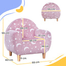 AIYAPLAY Kids Armchair, Glow in the Dark Chair for Bedroom