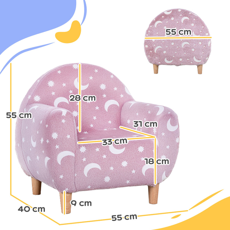 AIYAPLAY Kids Armchair, Glow in the Dark Chair for Bedroom