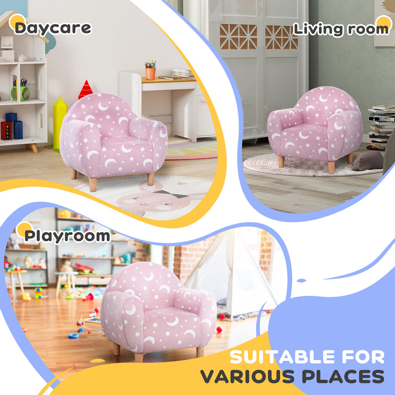 AIYAPLAY Kids Armchair, Glow in the Dark Chair for Bedroom