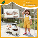 AIYAPLAY Kids Ride On Car, Dinosaur Shape Toddler Walker, Cream