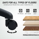 HOMCOM Drafting Stool Chair with Adjustable Armrest for Standing Desk, Black