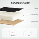 HOMCOM Drafting Stool Chair with Adjustable Armrest for Standing Desk, Black