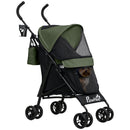 PawHut Lightweight Foldable Dog Stroller for Mini Dogs