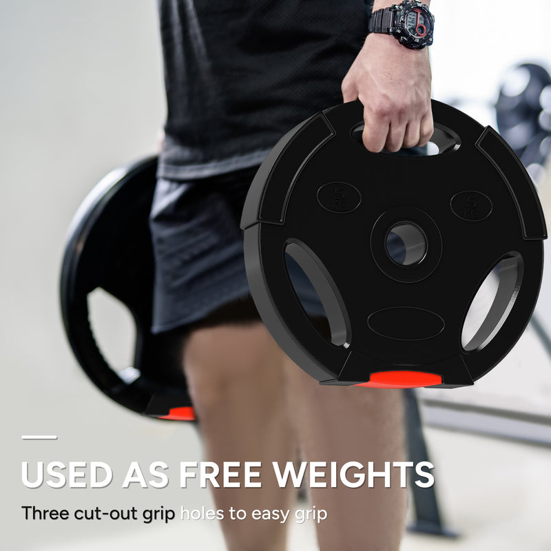 SPORTNOW Olympic Weight Plates Set for Home Gym