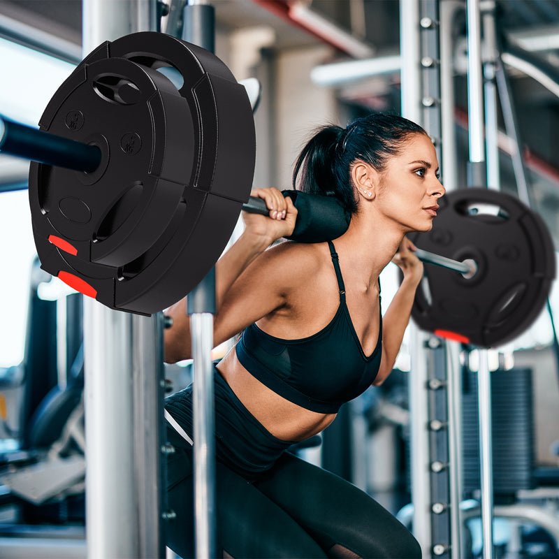 SPORTNOW Olympic Weight Plates Set for Home Gym