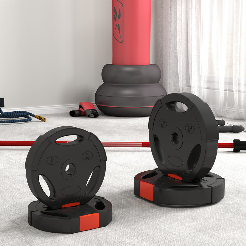 SPORTNOW Olympic Weight Plates Set for Home Gym