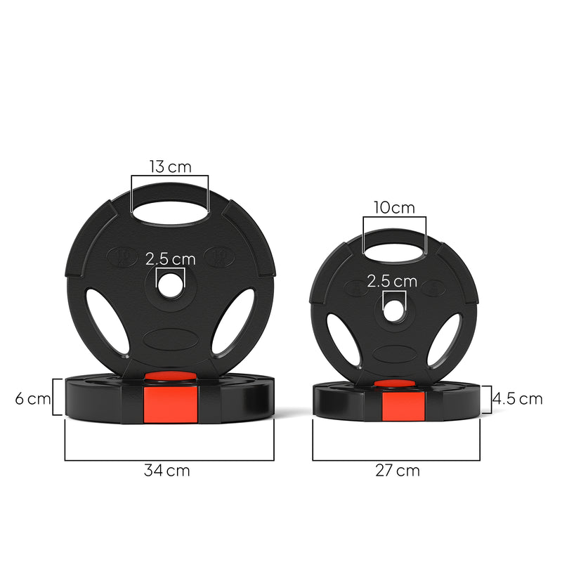 SPORTNOW Olympic Weight Plates Set for Home Gym