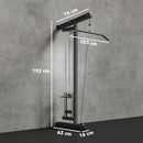 SPORTNOW Wall Mounted Crossover Cable Machine Lat Pull Down Machine