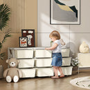 HOMCOM Kids Storage Units with Drawers 3 Tier Chest Dresser Tower