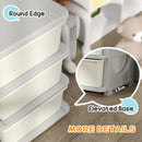 HOMCOM Kids Storage Units with Drawers 3 Tier Chest Dresser Tower