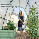 Outsunny Portable Greenhouse Gardening Plant Hot House with 2 Doors, White