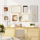 HOMCOM 30 x 40 cm Wall Bathroom Mirror, Vanity Mirror, Set of 2, Natural