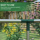 Outsunny 8' x 4' Plant Protection Tent Crop Cage with Door, Green