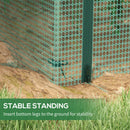 Outsunny 8' x 4' Plant Protection Tent Crop Cage with Door, Green