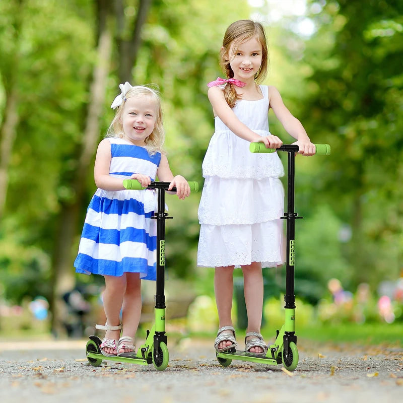 HOMCOM Scooter for Kids  age 3-8 years - Green