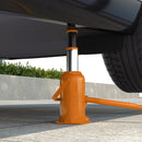 HOMCOM 12 Tonne Hydraulic Bottle Jack, 19-37 cm Car Jack Lift, Orange