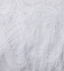 Mafalda - Cotton Rich Jacquard Pillow Sham In White