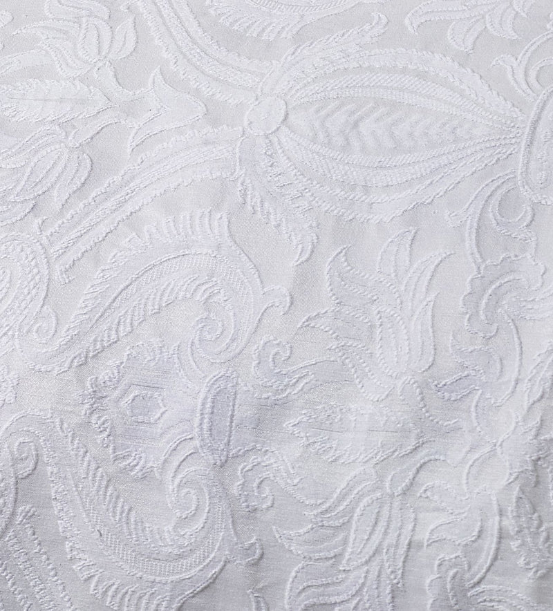 Mafalda - Cotton Rich Jacquard Pillow Sham in White