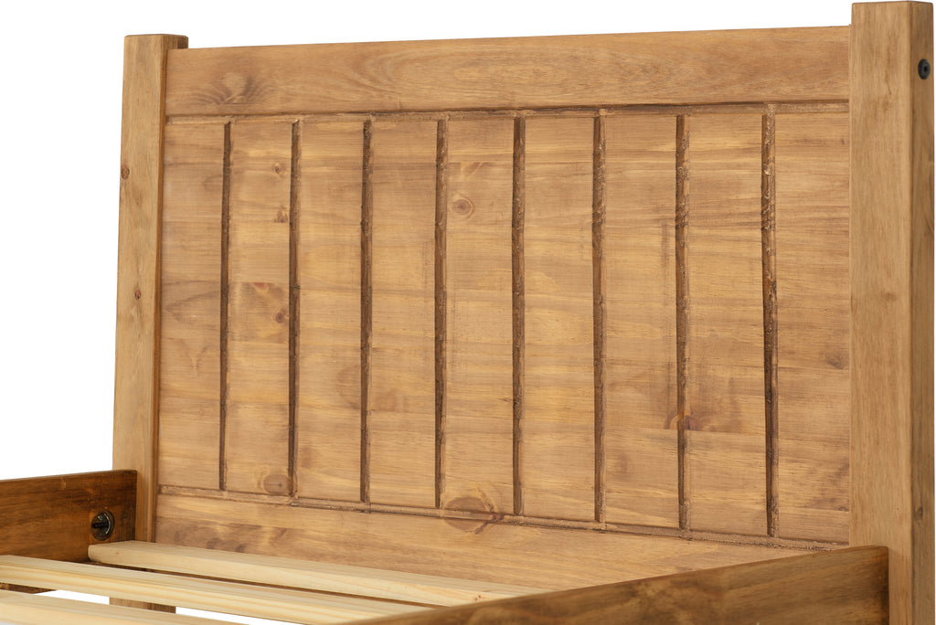 MAYA 3' SINGLE BED - DISTRESSED WAXED PINE