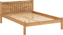 MAYA 4'6" DOUBLE BED - DISTRESSED WAXED PINE