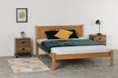 MAYA 4'6" DOUBLE BED - DISTRESSED WAXED PINE