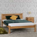 MAYA 4'6" DOUBLE BED - DISTRESSED WAXED PINE