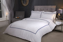 Mayfair - Embroidered Duvet Set With Oxford Pillowcase In Navy