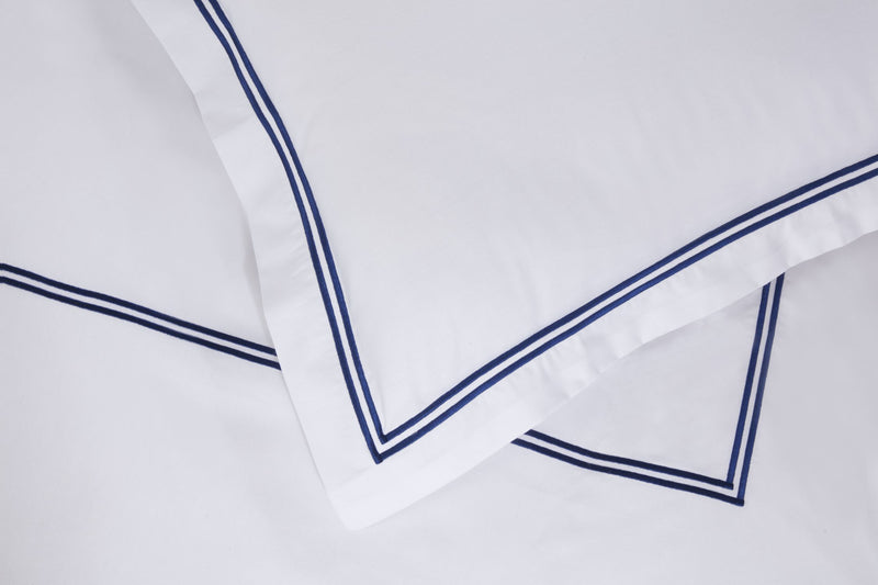 Mayfair - Embroidered Duvet Set With Oxford Pillowcase In Navy