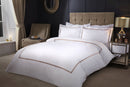 Mayfair - Embroidered Duvet Set With Oxford Pillowcase In Taupe