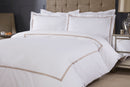 Mayfair - Embroidered Duvet Set With Oxford Pillowcase In Taupe