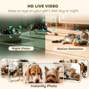 PawHut Smart Cat Feeder With HD Camera, 5G WiFi & Voice Recorder 6L