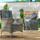 Outsunny 6 Seater Rattan Outdoor Dining Set With Cushions