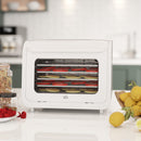 HOMCOM Food Dehydrator with 6 Stainless Steel Tray, for Fruit, Meat