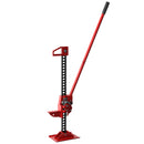 HOMCOM 48 Inch 3 Tonne High Lift Farm Jack For 4x4 Tractors Trucks, Red